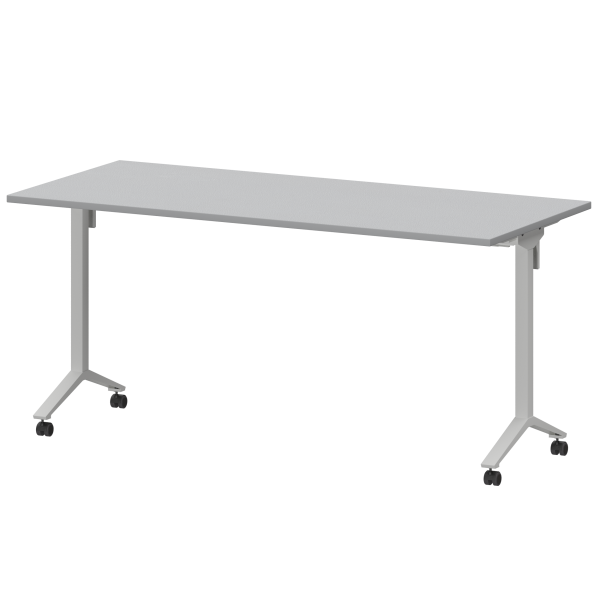 Стол мобильный складной Моби МБ22-160.70 1600x700x750 (Серый/Белый)