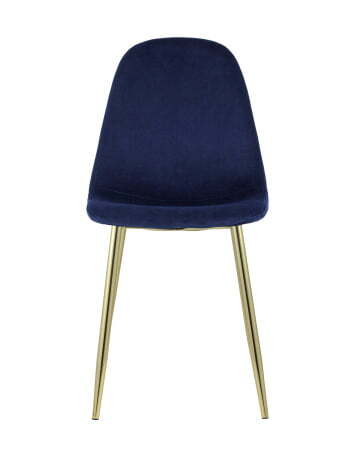 Стул Валенсия велюр синий золотые ножки (Стул Валенсия синий)