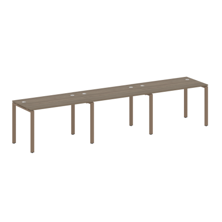 Рабочая станция на 3 раб. места Metal System Style БП.СМ-3.2 3600x720x750 (Вяз/Мокко металл)