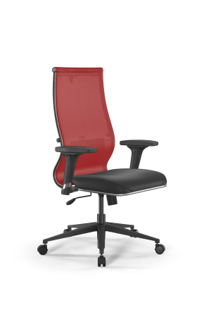Кресло для руководителя Метта Sit 10 B2-163D - T+Extra /Km00/Wm12/D02P(M09.B11.G19.W02) (Красный | Черный)