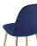Стул Валенсия велюр синий золотые ножки (Стул Валенсия синий)