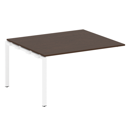 Проходной наборный элемент переговорного стола Metal System Style БП.ППРГ-3 1400x1235x750 (Венге Цаво/Белый металл)