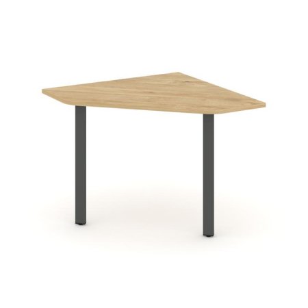 Угловой элемент переговорного стола SN-6.UPRG-001 (1180х1180х750) (Тиквуд Светлый/Металл Антрацит)