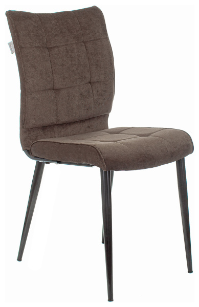 Стул для кухни KF-4_2 комплект 2шт коричневый Light 10 металл черный на ножках (KF-4/LT10_2) (Коричневый)