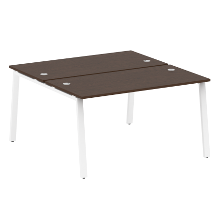 Рабочая станция Metal System Style БА.РАС-СП-2.3 1400x1475x750 (Венге Цаво/Белый металл)