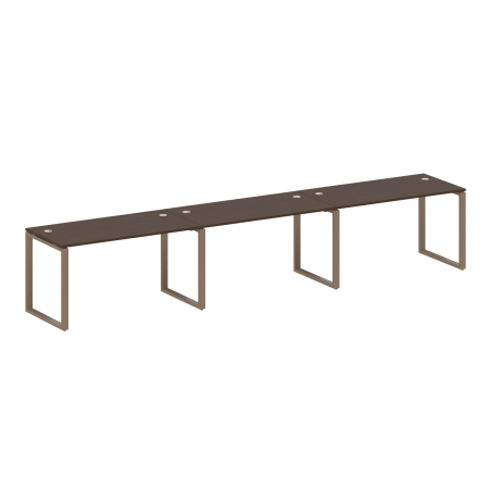 Рабочая станция Metal System Style БО.СМ-3.3 4200x720x750 (Венге Цаво/Мокко металл)