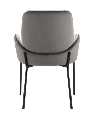 Стул Дивора велюр светло-серый с темно-серой спинкой (Стул Дивора светло-серый, темно-серый)