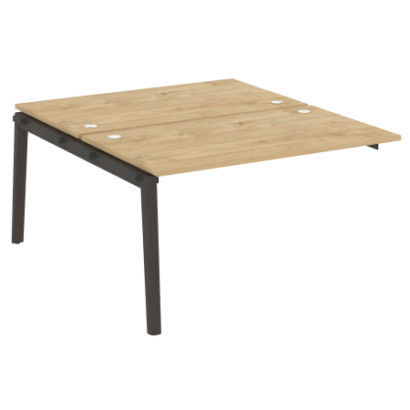 Наборный элемент рабочей станции на деревянных опорах Onix Wood OW.2.NRS-3.8 1380x1635x750 (Тиквуд Светлый/Дуб Темный)