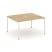 Стол переговорный SN-4P.SPRG-032 (1180х1180х750) (Тиквуд Светлый/Металл Антрацит) Стол переговорный SN-4P.SPRG-032 (1180х1180х750) (Тиквуд Светлый/Металл Антрацит)