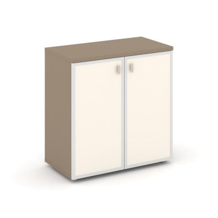 Шкаф низкий широкий ES.ST-3.2R I (800х420х823) (Латте/Лакобель ivory)