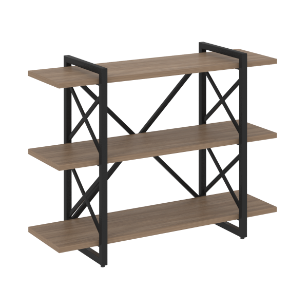 Стеллаж на регулируемых опорах-3 полки VR.L-MST.O-3.8V 1200x400x910 (Дуб Аризона/Черный металл) Стеллаж на регулируемых опорах-3 полки VR.L-MST.O-3.8V 1200x400x910 (Дуб Аризона/Черный металл)