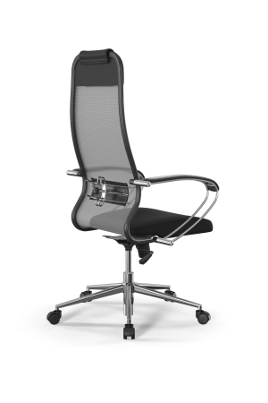 Кресло для руководителя Метта Sit 10 B1-180K - X2+UMF(X1) /Um00/Wh00/K1cL(M09.B23.G18.W01 (Темно-серый | Черный)