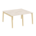 Рабочая станция на деревянных опорах Onix Wood OW.D.RS-4.0.7 1560x1475x750 (Тиквуд Светлый/Дуб Темный) Рабочая станция на деревянных опорах Onix Wood OW.D.RS-4.0.7 1560x1475x750 (Тиквуд Светлый/Дуб Темный)