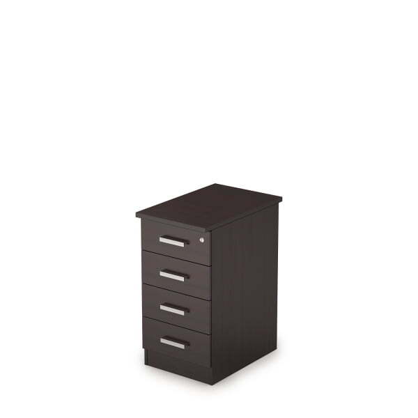 2ТЗ.002.3 Тумба приставная с топом, замок 394x600x750 (Венге)