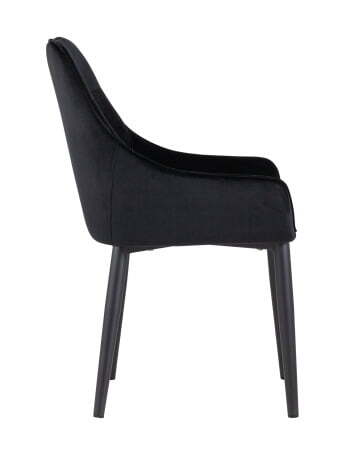 Стул Диана велюр черный (Стул Диана черный)