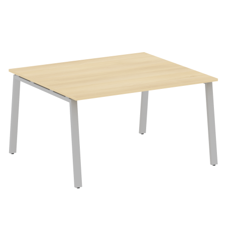 Стол для переговоров (1 столешница) на А-образном м/к Metal System Style БА.ПРГ-1.3 1400x1235x750 (Акация/Серый металл)