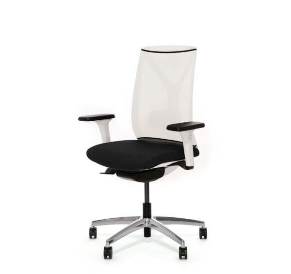 DION M WW Кресло синх. белая спинка (Черный | Белый) DION M WW Кресло синх. белая спинка (Черный | Белый)