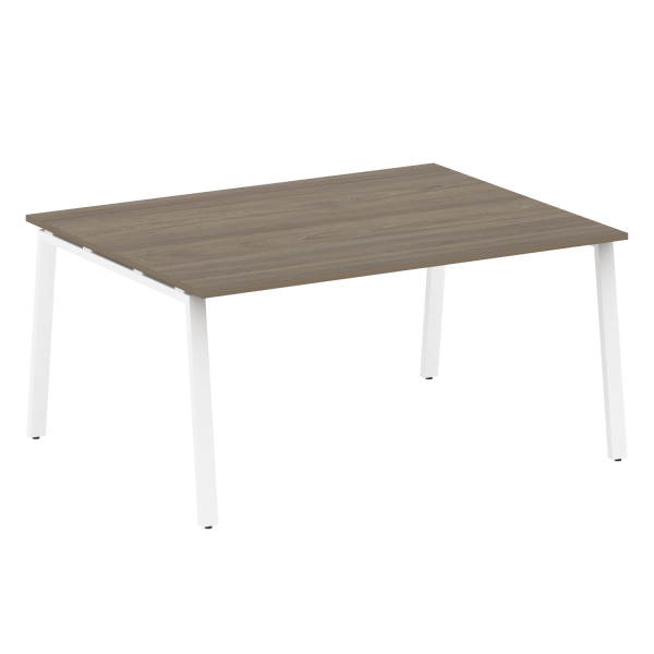 Стол для переговоров (1 столешница) на А-образном м/к Metal System Style БА.ПРГ-1.4 1600x1235x750 (Вяз/Белый металл)