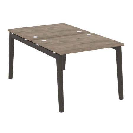Рабочая станция на деревянных опорах Onix Wood OW.D.RS-2.1.8 980x1635x750 (Тиквуд Темный/Дуб Темный)