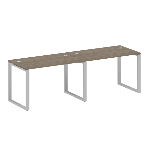 Рабочая станция Metal System Style БО.СМ-2.2 2400x720x750 (Вяз/Серый металл) Рабочая станция Metal System Style БО.СМ-2.2 2400x720x750 (Вяз/Серый металл)