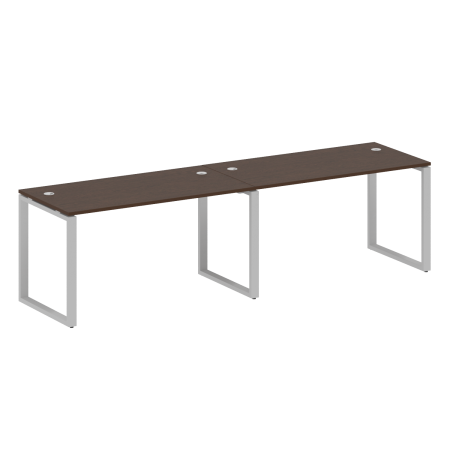 Рабочая станция Metal System Style БО.СМ-2.3 2800x720x750 (Венге Цаво/Серый металл)