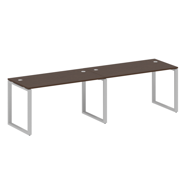 Рабочая станция Metal System Style БО.СМ-2.3 2800x720x750 (Венге Цаво/Серый металл)