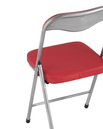 Стул складной ДЖОН металлик, красный (Стул складной Джон красный)