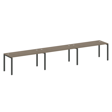 Рабочая станция на 3 раб. места Metal System Style БП.СМ-3.4 4800x720x750 (Вяз/Антрацит металл)