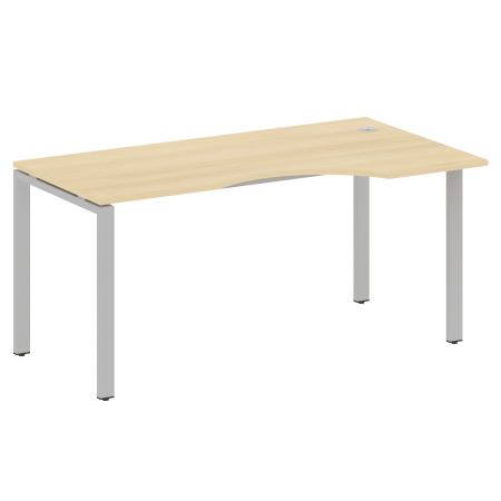 Стол криволинейный правый Metal System Style БП.СА-1 Пр 1600x900x750 (Акация/Серый металл)