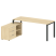Рабочая станция с опорной тумбой левая Metal System Style БП.РС-СТС-2.5 Л 1900x1520x750 (Дуб Наварра/Серый металл) Рабочая станция с опорной тумбой левая Metal System Style БП.РС-СТС-2.5 Л 1900x1520x750 (Дуб Наварра/Серый металл)