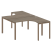 Рабочая станция криволинейная Metal System Style БП.РАС-СА-2.3 1400x2435x750 (Дуб Наварра/Серый металл)