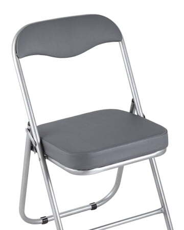 Стул складной ДЖОН металлик, серый (Стул складной Джон серый)