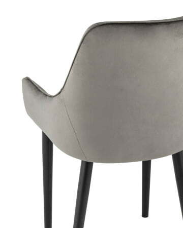Стул Джоан велюр тёмно-серый (Стул Джоан темно-серый)