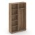 Шкаф-купе комбинированный SN.SHK-002 (1200х400х1982) (Антрацит/Тиквуд Светлый)