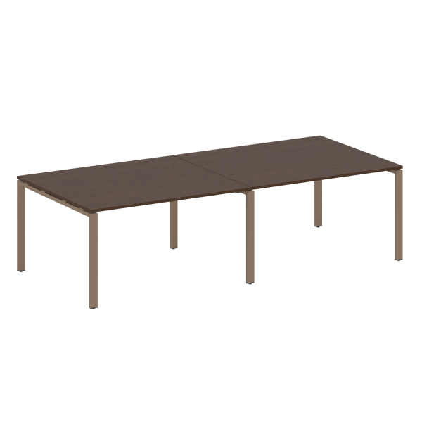 Переговорный стол 2 столешницы Metal System Style БП.ПРГ-2.3 2800x1235x750 (Венге Цаво/Мокко металл) Переговорный стол 2 столешницы Metal System Style БП.ПРГ-2.3 2800x1235x750 (Венге Цаво/Мокко металл)