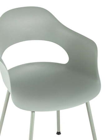 Стул Lady пластик серо-зеленый (Стул пластиковый Lady серо-зеленый)