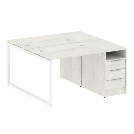 Рабочая станция Metal System Style БО.РС-СТП-2.1 1412x1475x750 (Акация/Антрацит металл)