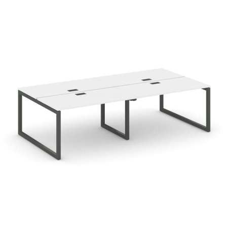 Рабочая станция 2-х сторонняя SN-5O.DRS-044 (3160х1432х750) (Белый/Металл Антрацит)