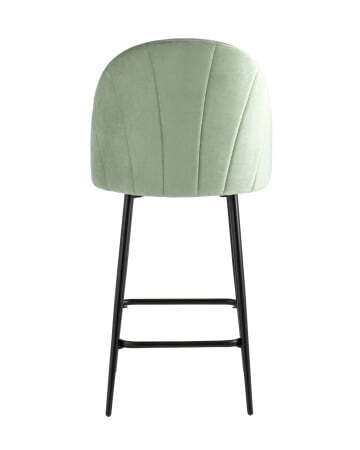 Стул полубарный Логан велюр фисташковый (Стул полубарный Логан фисташковый)