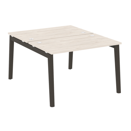 Рабочая станция на деревянных опорах Onix Wood OW.D.RS-2.2.7 1180x1475x750 (Денвер Светлый/Дуб Темный)