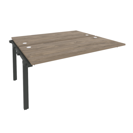 Наборный элемент рабочей станции на м/к Onix O.M-2.NRS-4.7 1580x1475x750 (Тиквуд Темный/Черный металл)