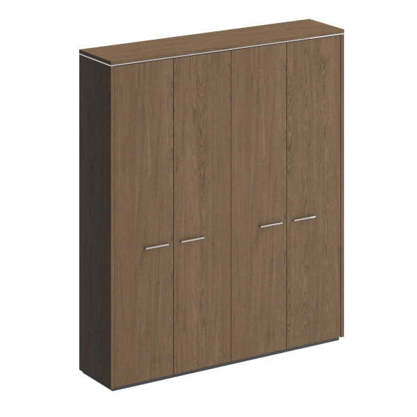 Шкаф комбинированный (для одежды + для документов закрытый) Velar ВЛ 363 ДТ 1830x410x2120 (Дуб табачный)