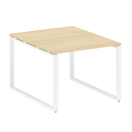 Переговорный стол 1 столешница Metal System Style БО.ПРГ-1.1 1000x1235x750 (Акация/Белый металл)