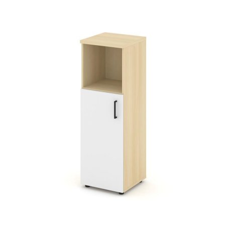 Шкаф средний узкий SN.STU-201(L) (400х400х1203) (Акация Лорка/Белый)