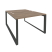 Рабочая станция на О-образном м/к Onix O.MO-D.RS-2.2.8 1180x1635x750 (Тиквуд Темный/Белый Металл)