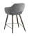 Стул полубарный Саймон велюр тёмно-серый (Стул полубарный Саймон темно-серый)