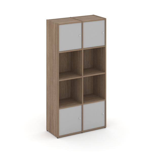 Стеллаж Locker Plus LK.K-005 798x350x1593 (Дуб Аризона | Серый)