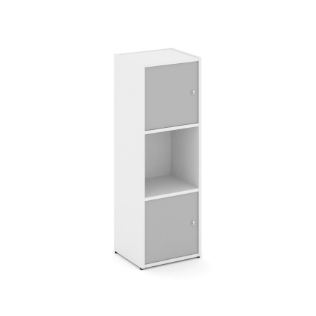 Стеллаж Locker Plus LK.K-001 408x350x1203 (Белый | Серый)