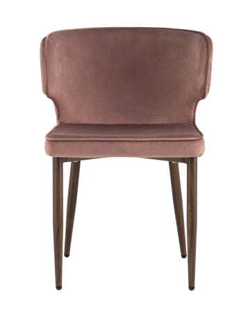 Стул Матео велюр пыльно-розовый ножки дерево (Стул Матео пыльно-розовый)