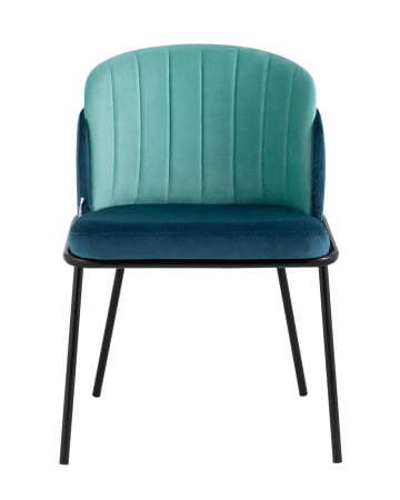Стул Дабл велюр синий с голубой вставкой (Стул Дабл синий, голубой)